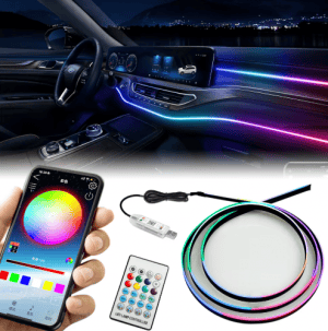 لقطة شاشة 2026-07-05 194522 شريط إضاءة LED ذكي للسيارة بالتحكم عن طريق التطبيق - RGB